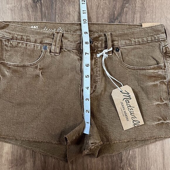NWT Madewell Burnt Sienna Cut-Off Denim Jean Shorts Sz 27 - Picture 4 of 11